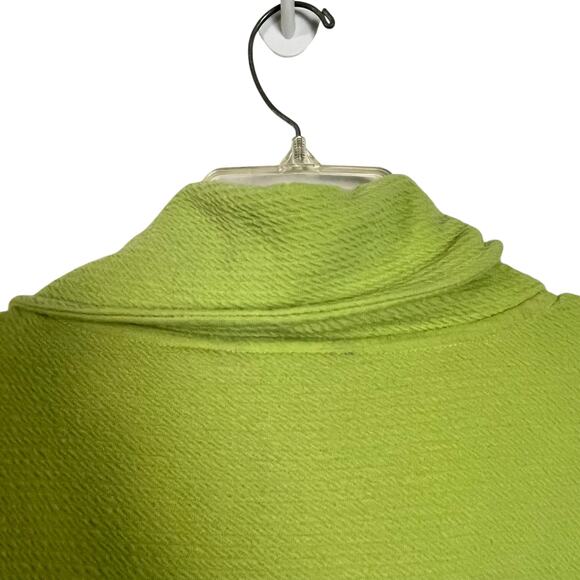 Ali Miles 3/4 Sleeve Cowl Neck Lime Green Sweater LG (3013)‎ - Picture 5 of 8